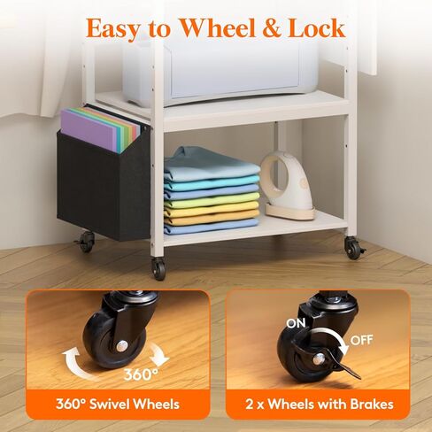 Lifewit 3 Tier طاولة ضغط حراري قابلة للطي، حامل آلة نقل الحرارة المنقولة مع حامل لفافة الفينيل، منضدة عمل معدنية دوارة شديدة التحمل لآلة طابعة القمصان وطابعة التسامي in Kuwait