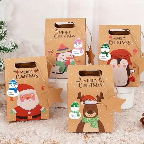 Anwyll Christmas Gift Name Tags Stickers,Self-Adhesive to from Christmas Snowman Labels Stickers,120Pcs 3×2Inch White Xmas Snowman Holiday Name Tags Labels Stickers for Envelope Gift Present Packaging in Kuwait