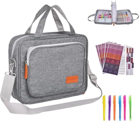 DERSTUEWE Bible Cover Case for Women – Stylish & Durable Zippered Bible Bag with Handle & Pocket, Fits Standard & Large Bibles, Perfect for Church, Travel, Study & Gifts, Purple in Kuwait