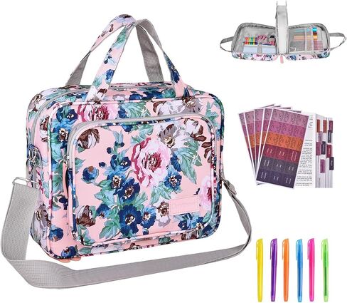 DERSTUEWE Bible Cover Case for Women – Stylish & Durable Zippered Bible Bag with Handle & Pocket, Fits Standard & Large Bibles, Perfect for Church, Travel, Study & Gifts, Purple in Kuwait