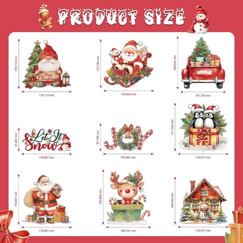9 Pcs Christmas Decor Indoor, Christmas Party Decorations Table, Christmas Centerpieces for Tables Party, Christmas Table Decor Centerpiece Honeycomb Set Christmas Party Supplies Ornaments in Saudi Arabia
