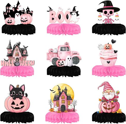 9 Pcs Christmas Decor Indoor, Christmas Party Decorations Table, Christmas Centerpieces for Tables Party, Christmas Table Decor Centerpiece Honeycomb Set Christmas Party Supplies Ornaments in Saudi Arabia