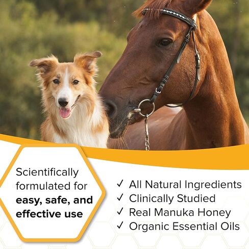 Natural Veterinary Ointment for Wound Care, Manuka Honey, for Dogs, Cats, & Horses, 1oz. Tube in Saudi Arabia