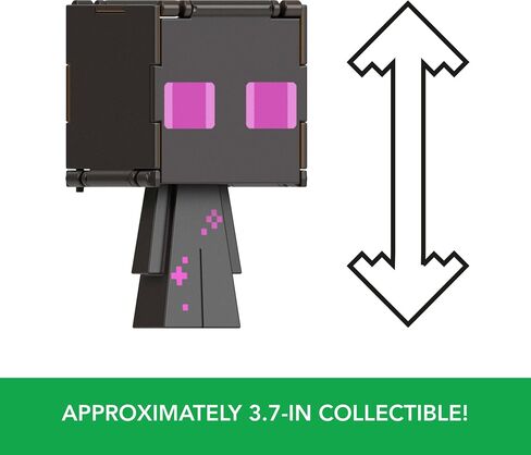 Mattel Minecraft Flippin’ Figs Figures Collection with 2-in-1 Fidget Play, 3.75-inch Scale, Large Heads & Pixelated Design (Characters May Vary) in Saudi Arabia