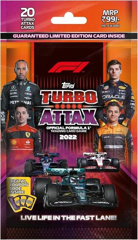 لعبة بطاقات التداول والتحصيل من توبس إنديا F1 توربو أتاكس 2022 (عبوة متعددة) in Saudi Arabia