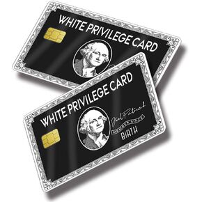White-Privile_ge Card Skin | 2 Pcs Debit Card Sticker White-Privileg_e, Stickers for Debit Cards, Credit Card Transportation, Bank Card - Protecting No Bubble Anti-wrinkling Slim Cover Card