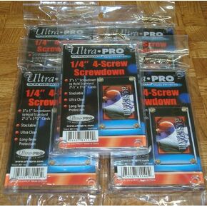 Ultra Pro 1/4 4-Screw Recessed Holder - Pack of 5 - 81140