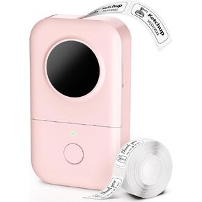 Phomemo D30 Label Maker Machine with Tape - Portable Bluetooth Wireless Small Thermal Sticker Maker, Smart Mobile Pocket Handy Label Makers, Compatible with iOS & Android for Home, Office Mini Labeler