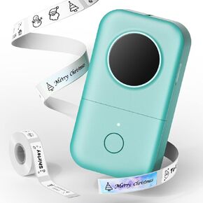 Phomemo D30 Label Maker Machine with Tape - Portable Bluetooth Wireless Small Thermal Sticker Maker, Smart Mobile Pocket Handy Label Makers, Compatible with iOS & Android for Home, Office Mini Labeler