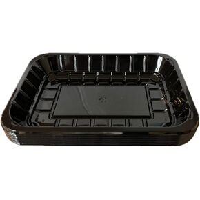 Plastic Crafts Trays Black Meat Tray Paint and Ink Mixing Trays Food Tray School Printmaking Trays for DIY Craft (10)