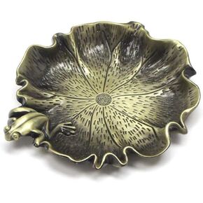 Ink Dish Plate - Chinese Calligraphy Painting Brush Rest Holder, Calligraphy Supplies - Color Dish - Cigar Ashtray - Mixing Trays for Holding Painting Color, Calligraphy Painting Palette (Bronze) in Kuwait