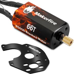 RC Motor 050 50T High Torque Brushed Motor with Motor Mount and Big Metal Gear for 1/24 RC Crawler Axial SCX24 AXI00002 AXI00001 AXI90081 AXI00004 Upgrade Parts (50T, 1) in Kuwait