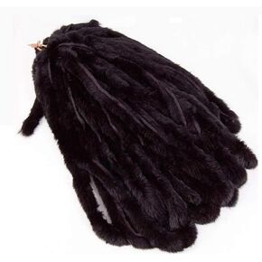 6cm Wide Natural White Real Rabbit Fur Pipping Trim for Collar, Cuffs Selling 3 Yard Length