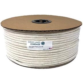 1/4" Cotton Piping Cord, Size 2 (200 yds) Made in USA