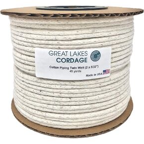 5/32" Twin (Double) Cotton Piping Welt Cord (45 yds)