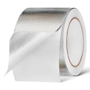 Mikikit Aluminum Foil Duct Tape, Waterproof Heavy Duty Repair Tape, Multipurpose HVAC Tape for Fabric, Tent, Foamboard, Air Ducts, Awning Repair