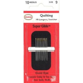 Colonial Super Glide Quilting Needles - Size 9 10/Pkg
