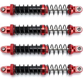 4pcs Shock Absorber Set, 1/10 RC Crawler Car Dual-Stage Shock for Axial SCX10 90046 AXI231017 Traxxas TRX-4 D90 (110mm)