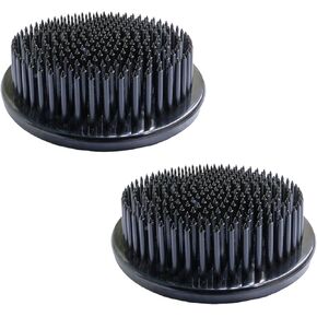Generic Flower Hedgehog 2 Pieces Flower Holder Round Kenzan Flower Arrangement Tool Flower Hedgehog Flower Frog for Flower Arrangements, Art, Home,Office Decoration Black （2.26 inch)