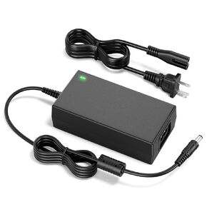 24Volt 5Amp 120W Power Supply AC 100-240V Adapter for LED Strip Light, Wireless Router, ADSL Cats, HUB, Switches, Security Cameras, Audio/Video 24V 5A 50-60Hz Power Cord with 5.5 x 2.1mm 2.5mm