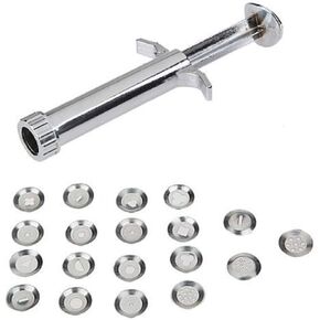Driak Sugarcraft Polymer Clay Fimo Extruder Craft Gun Fondant Cake Sculpting Tool With 19 Heads