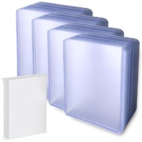 200ct TopLoaders and Card Sleeves,Card Protectors Hard Plastic, 3" x 4" Regular Fit for Trading Card,Baseball Card, Sports Cards (100pc Toploader+ 100pc Penny Sleeves)