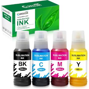 Compatible Sublimation Ink for Ecotank 2800 ET2720 ET2750 ET2760 ET2800 ET-2803 ET-2850 ET-3850 ET-3830 ET4700 ET-4760 ET-4800 WF2750 ET15000 Ink Refill Bottles Sublimation(4 Pack)