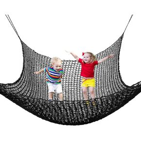 Climbing Cargo Net Double Layers Playground Safety Net Polyester Kids Climbing Net Rope Bridge Net for Treehouse Accessories Monkey Bars Jungle Gym