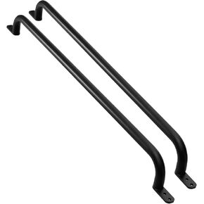 37'' Black Long Playground Ladder Handle (1 Pair) - Metal Long Grab Handle, Swing Set Grab Bars, Playset Kids Handle Grips, Hand Rail for Treehouse, Jungle Gym, Rock Climbing Wall