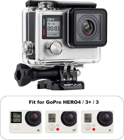 Waterproof Housing Case for GoPro Hero 4, Hero 3+, Hero 3 Underwater Photography - Waterproof Up to 131 ft (40M) - with Quick Release Mount, Thumb Screw in Kuwait