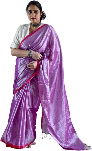 Sundarii Tissue Saree | Wedding & Festive Wear Saree for Women with Blouse piece in Saudi Arabia