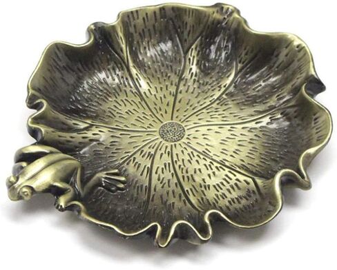 Ink Dish Plate - Chinese Calligraphy Painting Brush Rest Holder, Calligraphy Supplies - Color Dish - Cigar Ashtray - Mixing Trays for Holding Painting Color, Calligraphy Painting Palette (Bronze) in Kuwait