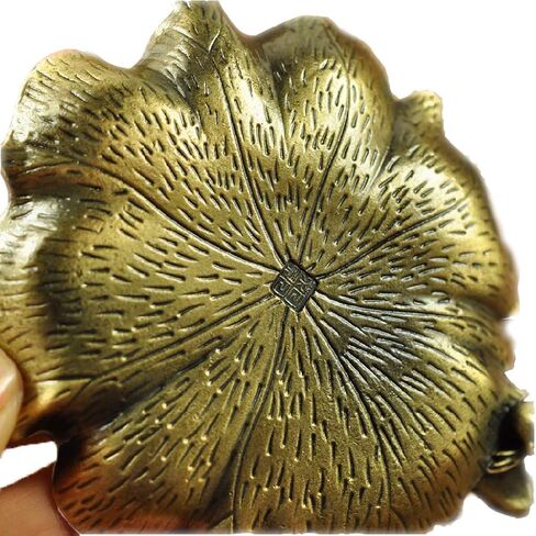 Ink Dish Plate - Chinese Calligraphy Painting Brush Rest Holder, Calligraphy Supplies - Color Dish - Cigar Ashtray - Mixing Trays for Holding Painting Color, Calligraphy Painting Palette (Bronze) in Kuwait