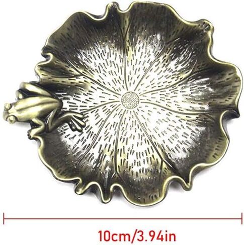 Ink Dish Plate - Chinese Calligraphy Painting Brush Rest Holder, Calligraphy Supplies - Color Dish - Cigar Ashtray - Mixing Trays for Holding Painting Color, Calligraphy Painting Palette (Bronze) in Kuwait