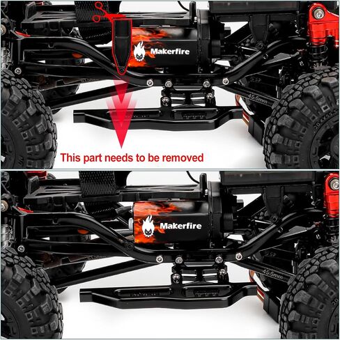 RC Motor 050 50T High Torque Brushed Motor with Motor Mount and Big Metal Gear for 1/24 RC Crawler Axial SCX24 AXI00002 AXI00001 AXI90081 AXI00004 Upgrade Parts (50T, 1) in Saudi Arabia