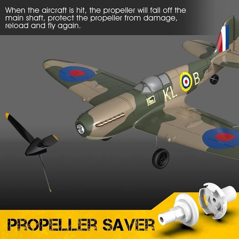 3 Sets F4U Rc Plane Propeller with Propeller Savers and Adapters for VOLANTEXRC 761-8 761-9 T28 Airplane in Kuwait