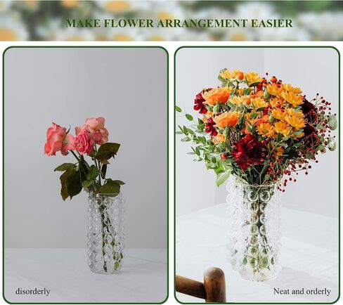 2Pcs Floral Grid for Vase 5/6Inch Flower Frogs for Arrangements Vase Flower Arrangement Holder Wire Flower Arranger Metal Flower Grid for Vase Reusable Flower Vase Separator Floral Grate(Gold-2) in Saudi Arabia