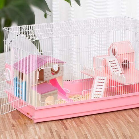 kathson Hamster House Pets Small Animal Hideout with Funny Climbing Ladder Slide Wooden Hut Play Toys Chews for Small Animals Like Dwarf Hamster and Mouse(Blue) in Kuwait