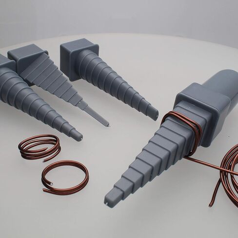 The Beadsmith Mandrel 4X، مجموعة لف الأسلاك، 4 أشكال مختلفة، بيضاوية، مربعة، مستديرة ومثلثة، بالإضافة إلى مقبض قابل للتبديل، أداة تشكيل وتشكيل المجوهرات المعدنية in Saudi Arabia