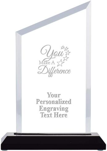 جائزة You Make A Difference، جائزة كأس الأكريليك التقديرية مقاس 6 بوصات تتضمن نقشًا مخصصًا مجانيًا in Kuwait