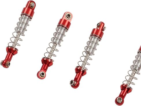 Aluminum Alloy RC Car Upgrade Spare Kit Shocks Absorber, Easy to Install and Disassemble, Applicable for WPL C24 C14 C14K C24K RC Car (Black) in Kuwait