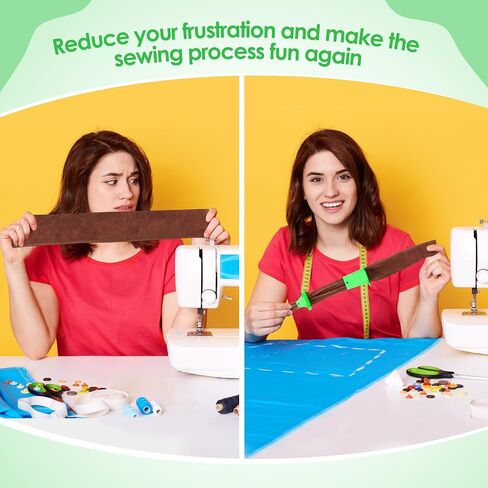 2 Set Fabric Tube Maker for Fabric Roll Rugs, Fabric Roll Tube Maker for Rugs, Bias Tape Maker Suitable for Fabric DIY, Woven Fabric Sewing, Making Fabric Roll Rugs Easier and Faster 676226 in Kuwait