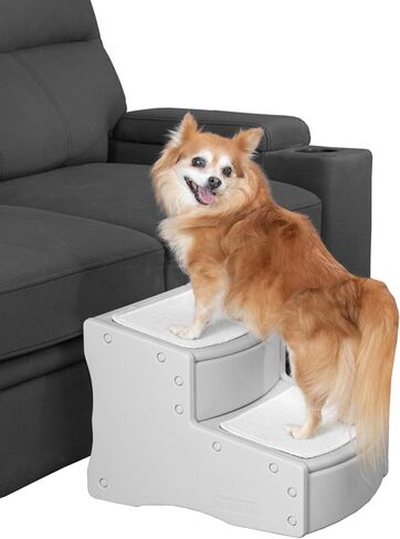 Pet Gear Easy Step II Pet Stairs, 2 Step for Cats/Dogs up to 75-pounds, Portable, Removable Washable Carpet Tread, No Tools Required in Saudi Arabia