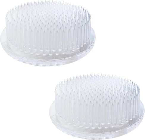Generic Flower Hedgehog 2 Pieces Flower Holder Round Kenzan Flower Arrangement Tool Flower Hedgehog Flower Frog for Flower Arrangements, Art, Home,Office Decoration Black （2.76 inch) in Kuwait