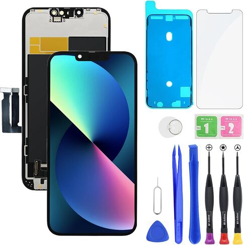 لهاتف iPhone Xs Max شاشة LCD FHD استبدال إطار رقمي يعمل باللمس ثلاثي الأبعاد مجموعة كاملة مع مجموعة أدوات إصلاح لـ 6.5 بوصة A1921، A2101، A2102، A2104 + لاصق مقاوم للماء + واقي شاشة in Kuwait