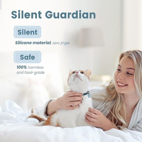 Pawaii Silent Silicone Dog ID Tag, Modifiable Pet Online Profile and Emergency Contacts, Scan QR for Instant Location Alerts, 1 Pack (Deep Sea Blue) in Saudi Arabia