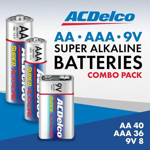 ACDelco AA and AAA 40-Count Combo Pack Super Alkaline Batteries, 20-Count Each, 10-Year Shelf Life in Saudi Arabia