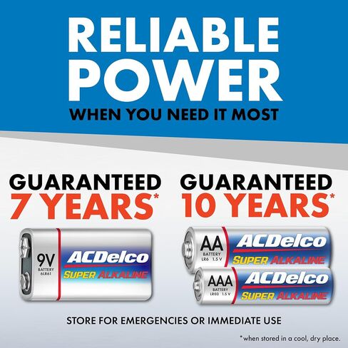 ACDelco AA and AAA 40-Count Combo Pack Super Alkaline Batteries, 20-Count Each, 10-Year Shelf Life in Saudi Arabia