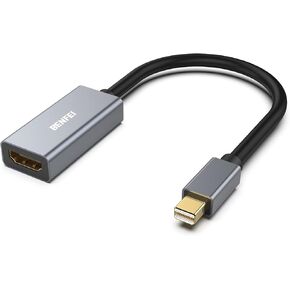 BENFEI 2 حزمة Mini DisplayPort إلى HDMI محول، Thunderbolt 2 إلى HDMI محول متوافق مع MacBook Air/Pro، Microsoft Surface Pro/Dock، الشاشة، جهاز العرض [موصلات مطلية بالذهب وغطاء من الألومنيوم]