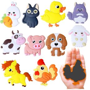 SUPINEEDO Refrigerator Magnets for Kids, Cute Farm Animals Fridge Magnet for Toddlers 1-3 Kids Magnets for Fridge Baby Educational Gift, Full Back Magnetic Toddler Magnets